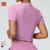 Cross-Border Slimming Nude Short-Sleeve Yoga & Sports T-Shirt