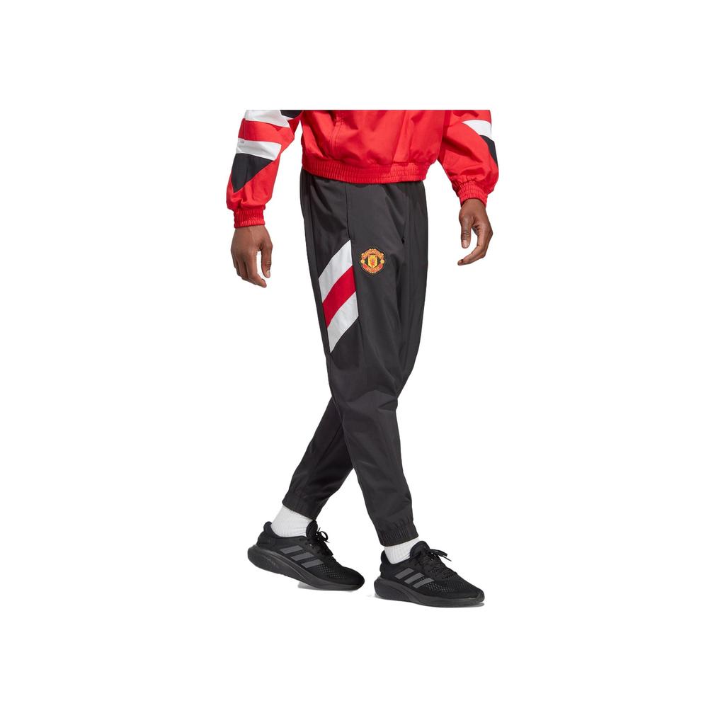 Adidas SS23 Icons Retro Series Casual Tapered Joggers Men Bottoms Black HT1993