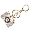 Key Ring CameraShaped with Rhinestone Decoration Keychain Craft Small Gift Pendant Bag Ornament