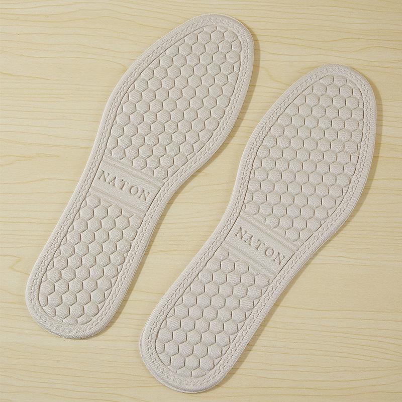 Ultra-Soft, Breathable, Thin Summer Sports Insoles – Unisex, Sweat-Absorbing, Shock-Absorbing, Non-Slip Leather
