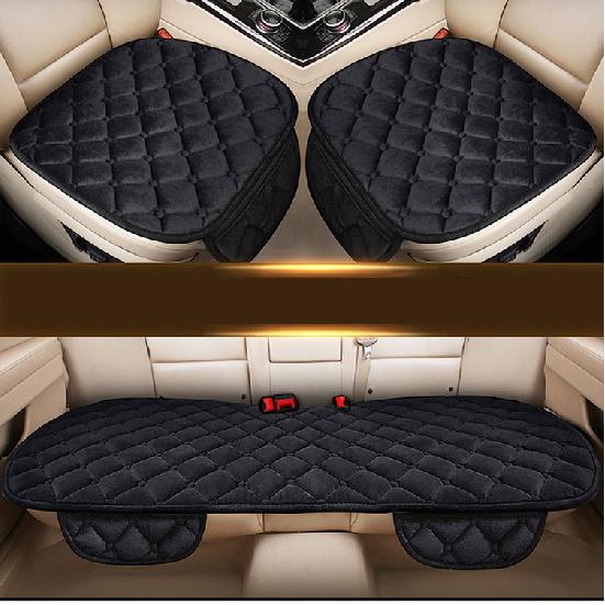 Car Seat Cover Front/Rear Flax/Linen Seat Cushion Protector Pad Black/Red/Beige/Grey/Coffee/Brown For Honda CRV M6