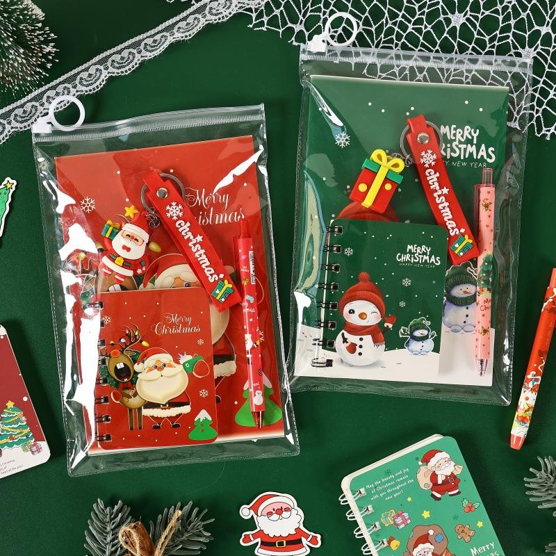 Holidays Study Supplies Decorative Christmas Stationery Set Keychain Pendant Stationery Varied Styles Student Stationery Kit