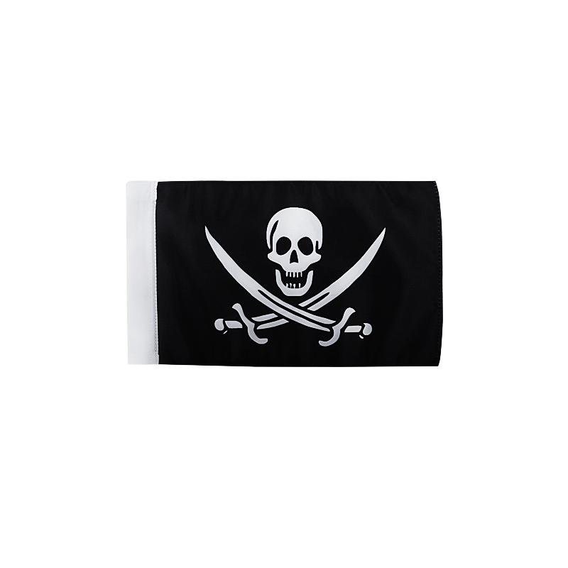 1 Pc Motorcycle Universal Double Side Flag Nation Pirate Skull American Flag NO Pole For Honda Yamaha Harley Suzuki BMW