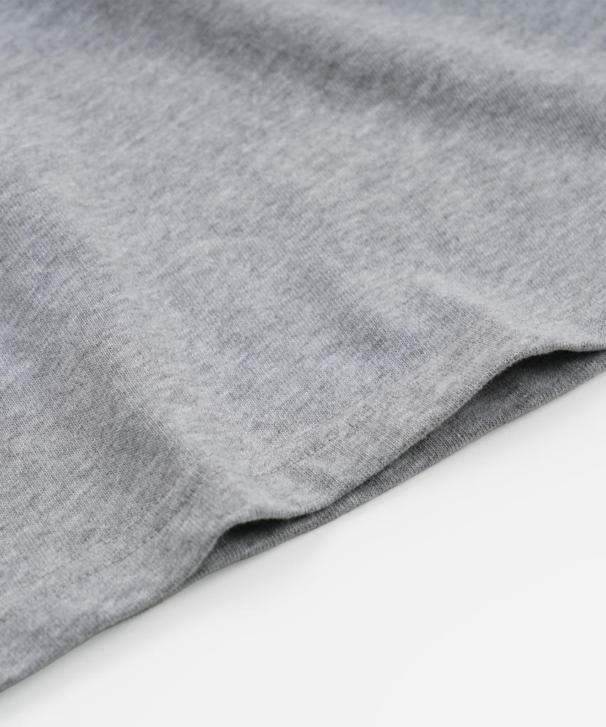 FRIZMWORKS 10S Solid Henley Neck Tee _ Gray