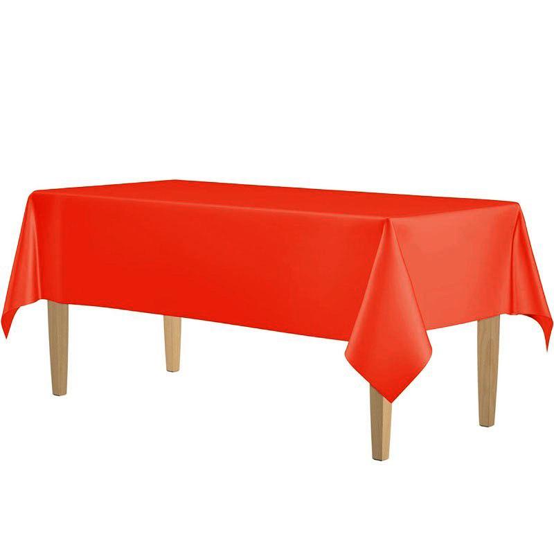 Disposable Waterproof Rectangular Solid Color Tablecloth for Parties