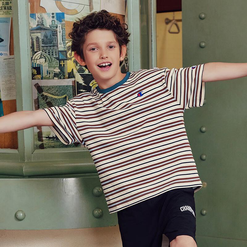 Champion Kids' Embroidered Stripe Short-Sleeve T-Shirt