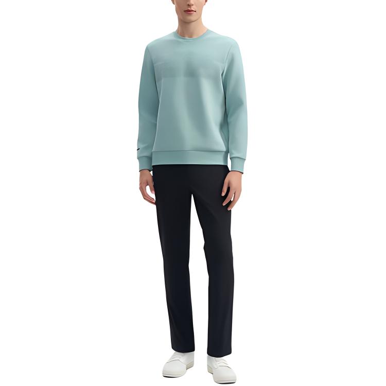 Fila White Series Brand Logo Fashion Casual Natural Simple Pullover Long Sleeve Sweatshirt Men Sweatshirt Sea-King-Green F11M443205F-GN