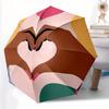 1pc Heart Hands Automatic Open/Close Umbrella, Umbrella with Cartoon Design, Portable Compact Umbrella for Men & Women, Good Holiday Gift Yy