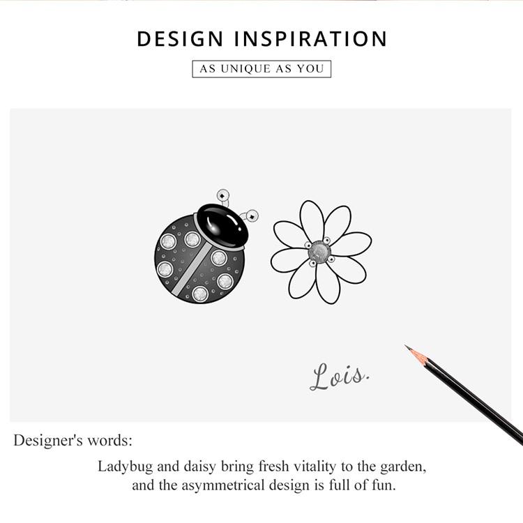 BAMOER 925 Sterling Silver Jewelry Garden Elves Long Stud Earrings for Women Fine Jewelry