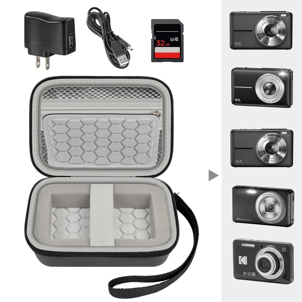 EVA Mini Convenient CCD Camera Bag, Inner Storage Box, Hard Shell Drop resistant Digital Storage Bag.zwq