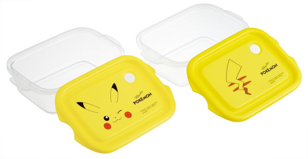 Skater Sealable Made In Set of Pokemon Pikachu Face 25 for Boys and Containers, 500ml, Japan, 2, Designs, Designs, Girls, FCN2W-A