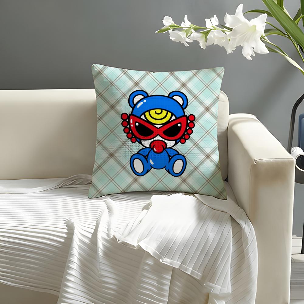 Cool Hhysteric cute mini Pillow Case Natural Linen Organic Fabric DoubleSided Printing Sofa Home Decor Cushion Cover