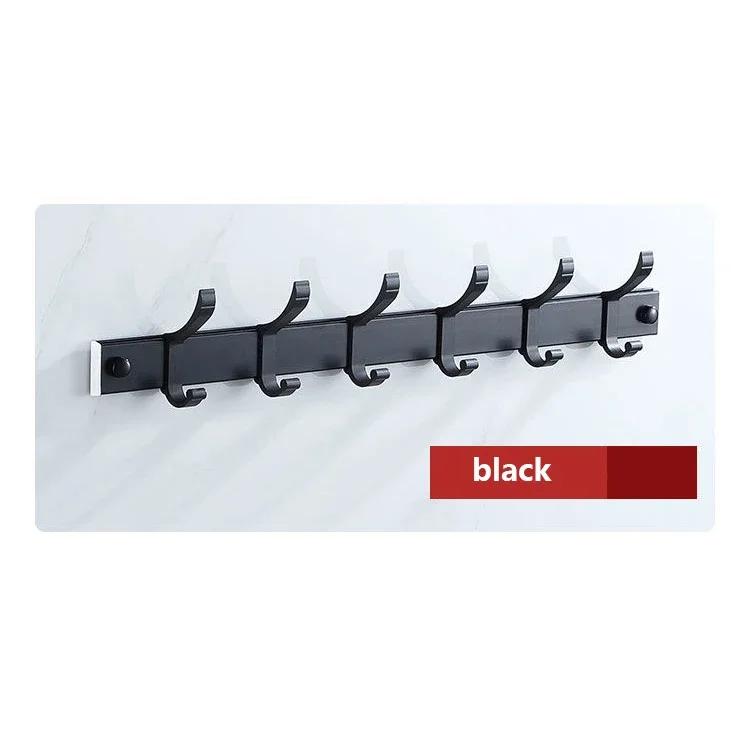 

Креативный крючок, настенный крючок для одежды, вешалка для ванной комнаты, вешалка для пальто и шляп, бесплатная перфорация, стойка для хранения одежды, головных уборов, полотенец, ключей 2 Hooks