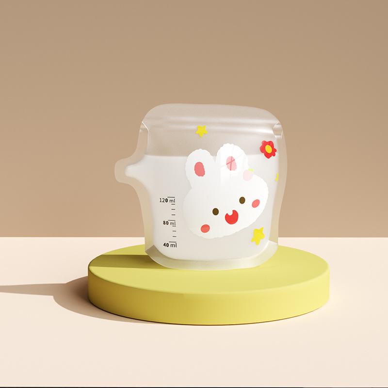 Disposable 200ml Breast Milk Storage Bags with Breast Pump Compatibility for Freezer Storage.