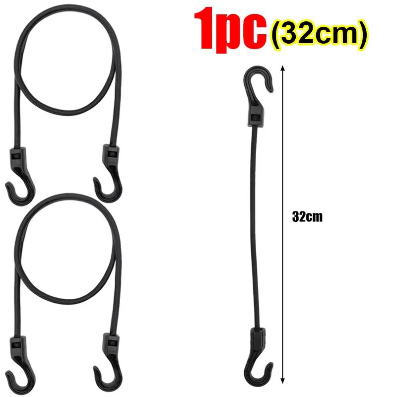 32cm Cycling Luggage Binding Ropes Camping Accessories Strechable Bungee Cord Elastic Rubber Rope 20-1pcs with Hook Versatile