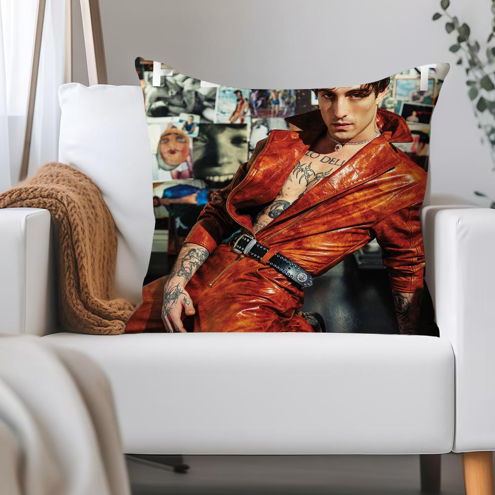 Singer D-damiano David Pillow Case Applicable Space For Guest Rooms Interiors Cars Office House Decoration 12x12Inch