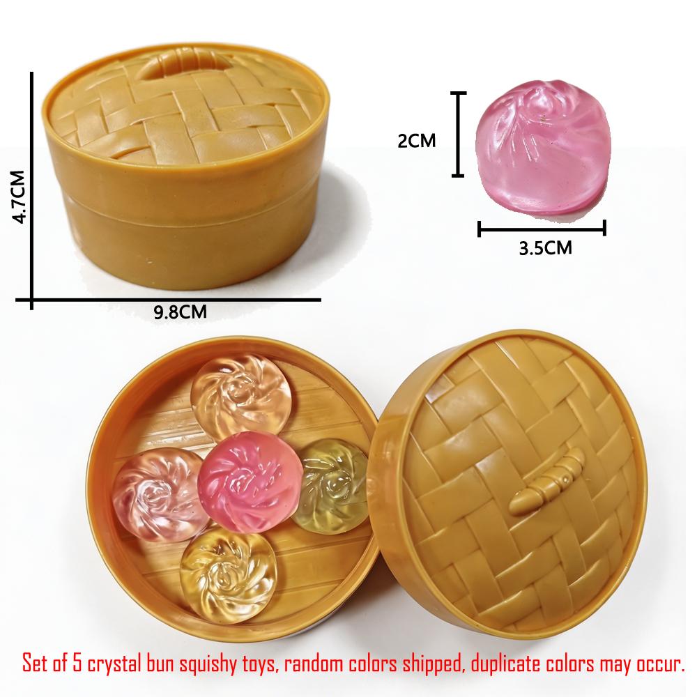 Quetschiger Dampfbrötchen Fidget Spielzeug Schnelle Rückfederung Knetspielzeug Stressabbau Sensorisches Schreibtischspielzeug für Erwachsene Partygeschenke Geburtstagsgeschenk
