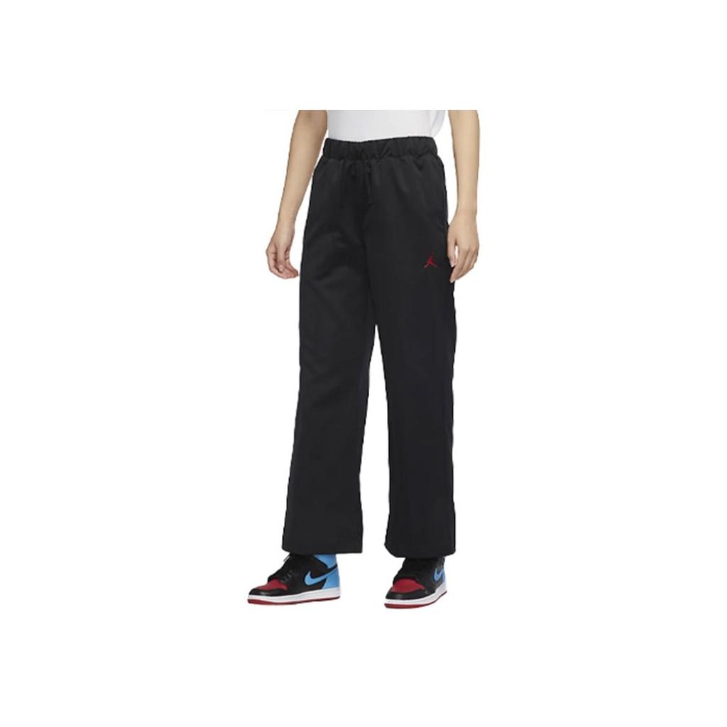 Jordan SS22 Brand Logo Solid Straight Leg Track Pants Women Bottoms Black DM5248-010