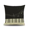 45X45CM Piano Key Wonderful Notes Decorative Pillowcase Car Sofa Art Piece Office Seat Cushion Cover Home Decoration