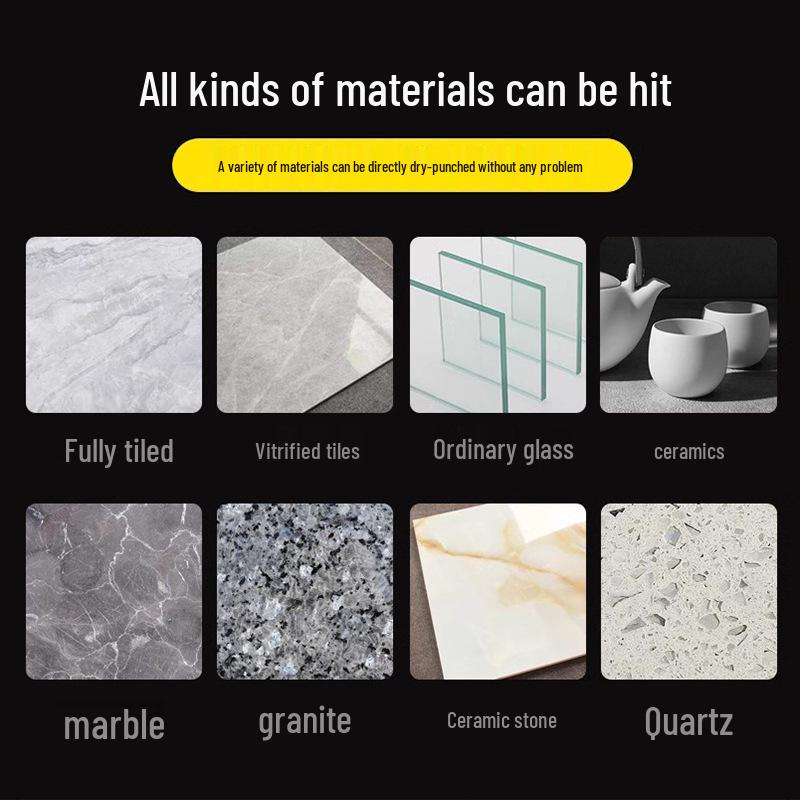 6mm Hex Shank Dry Drill Bit for Glass, Slate, and Marble