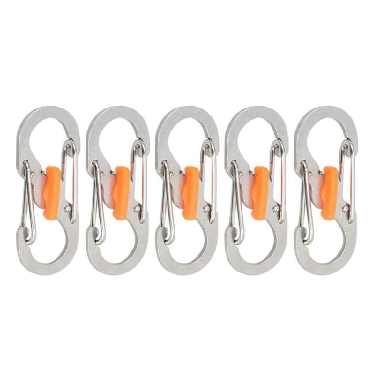 Compacts Hiking Carabiner with Lock Stainless Steel Universals Carabiner Lock for Zippers Bags and Outdoor Gears