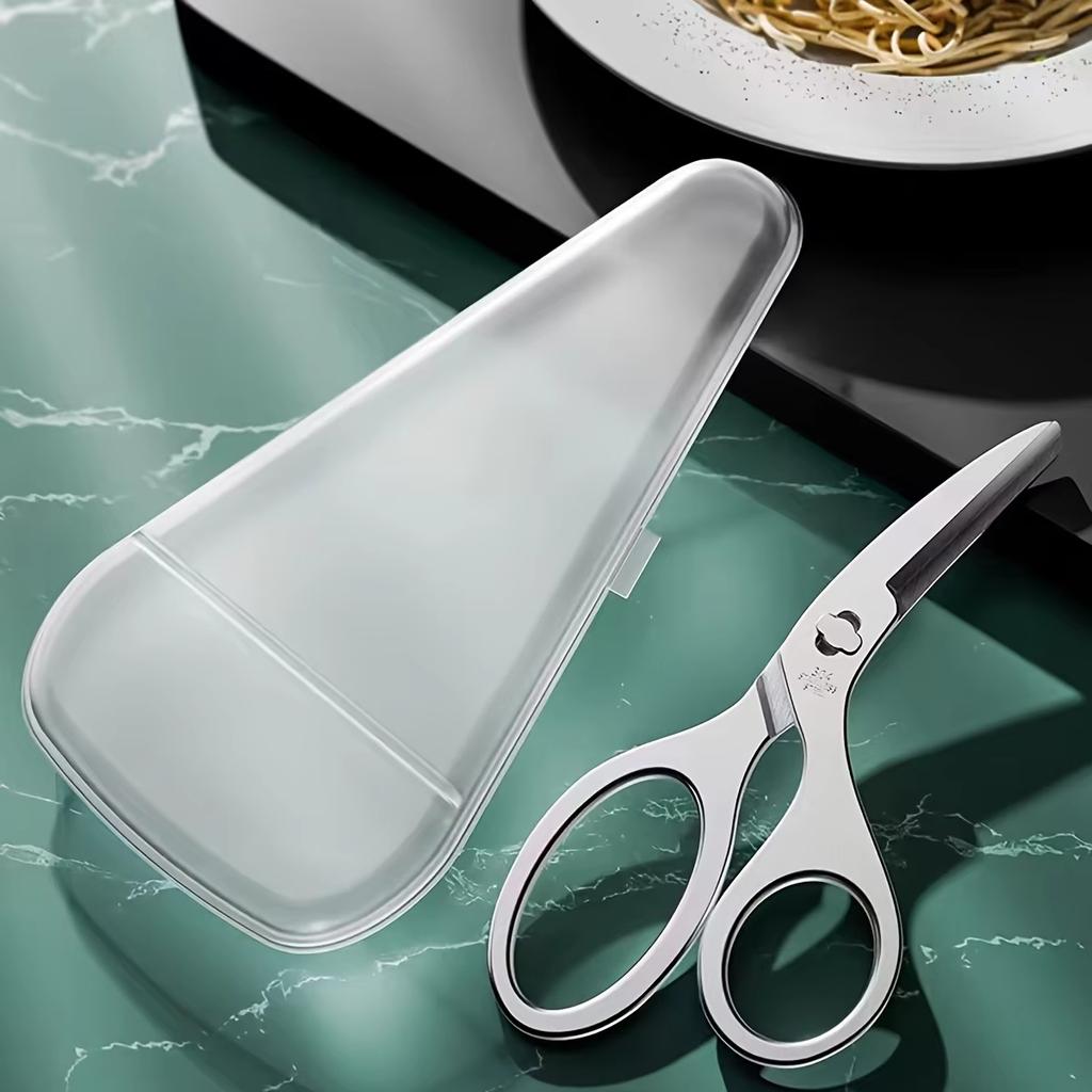 Food Grade Stainless Steel Baby Food Scissors Detachable Designed for Babies Cut Noodles Meats Fruits Veggies Safe Feeding