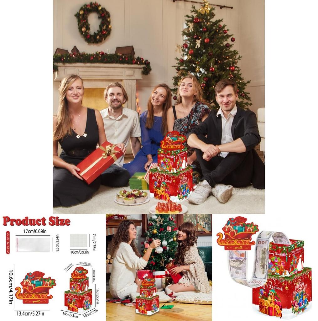 Christmas Santa Gift Holder With Double Deck Cardboard Design For Celebrations And Gift Giving