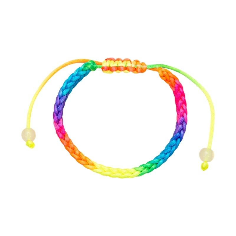 Stretchable Multicolor Braided Handmade Bracelet Symbolizing Good Luck and Versatile Fashion Accessory