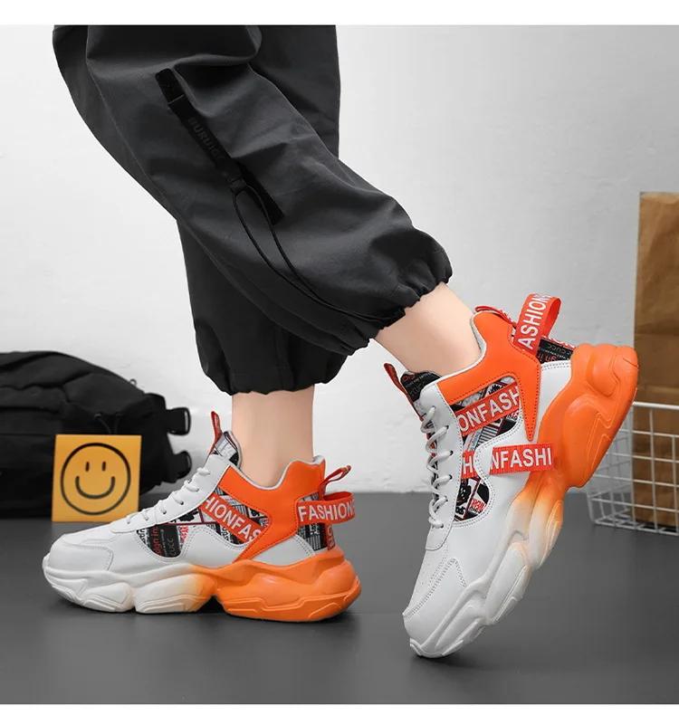 Herresko Høykvalitets Sneakers Plattform Pustende Lettvekt Løpesko Utendørs Fritidssko Basketballsko Tenis Masculino