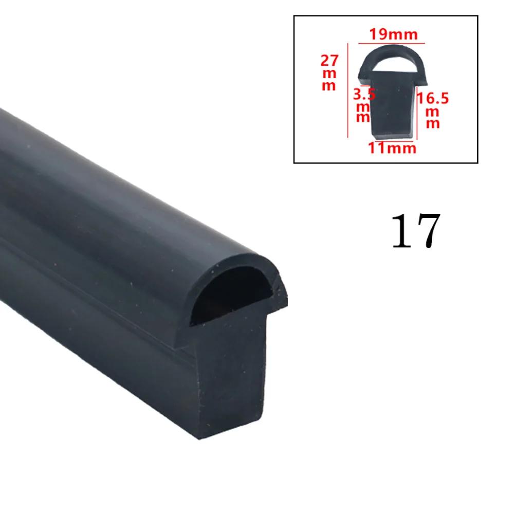 Rote Pilzkopf-Dichtungsleiste Silikon Hochtemperatur Ofenbrücke Aluminium Türfenster Dichtungs-Schallschutzleiste