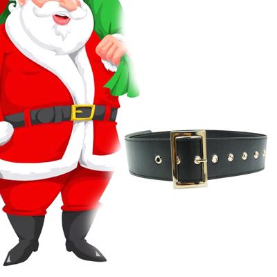 Santa Gürtel Breiter Taillengürtel für Bühnenauftritte Halloween Kostüm Weihnachten Herren Weihnachts-Gürtel Kostümzubehör