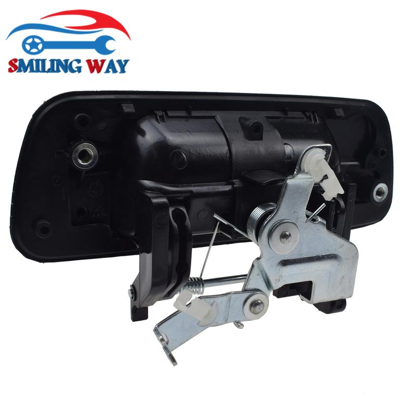 ידית דלת תא מטען אחורית שחורה ללא חור למפתח עבור שברולט קולורדו ו-GMC קניון 2004 2005 2006 2007 2008 2009 2010 2011 2012