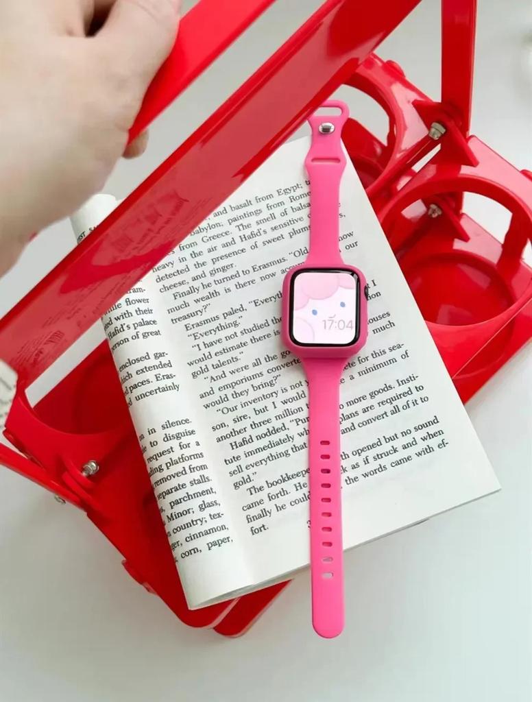 Case +Silicone Strap for Apple Watch Band 44mm 45mm 8 7 40mm 42 38 49mm Sport Watch Band for IWatch Series 9 8 7 6 SE 5 4 3 2 1