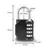 Resettable Padlock with Combination 4 Digit Suitcase Lock Creative Combination Lock  Outdoor