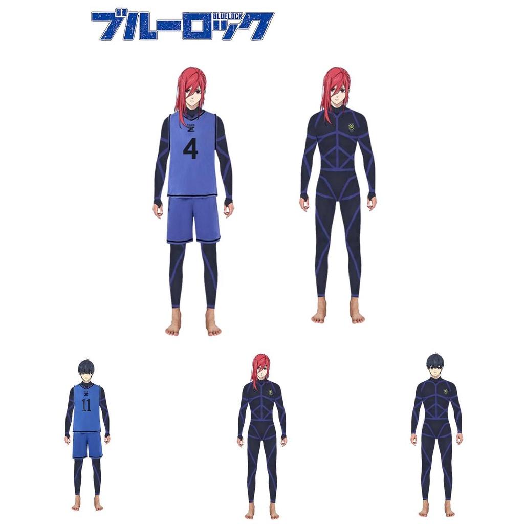Stylish Isagi Yoichi Training Uniform Blue Lock Jumpsuit Costume For Cospaly