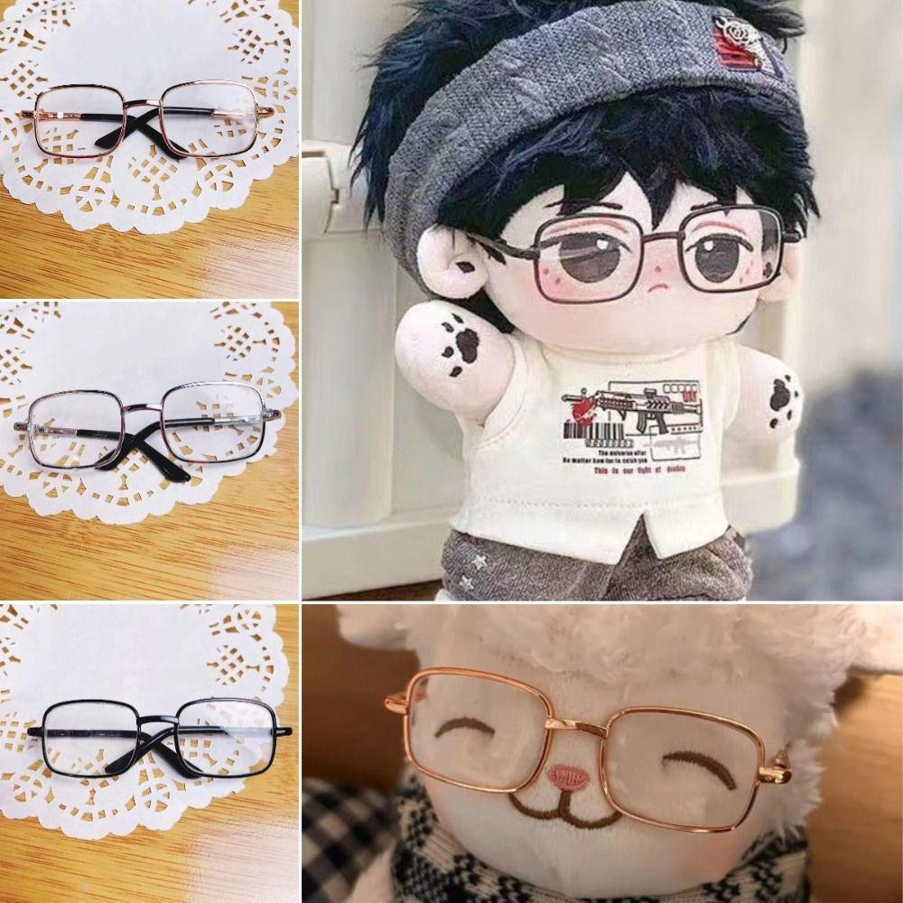 Leker 8,5CM Briller Rektangel Labubu Briller Kreative Mini Dukkebriller Idol Dukker