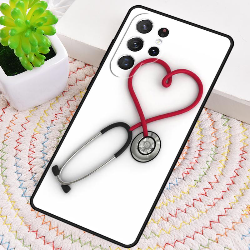 Cute Cartoon Medicine Nurse Doctor Soft Phone Case for Samsung Galaxy Note 10 Pro S26 Ultra S23 S24 FE S25 S21 S22 PLUS Cove
