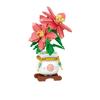 Orchid,and Chrysanthemum  Building Educational Assembly Toys Boys And Girls Everlasting Flower Ornaments Simulation Potted Model Gift