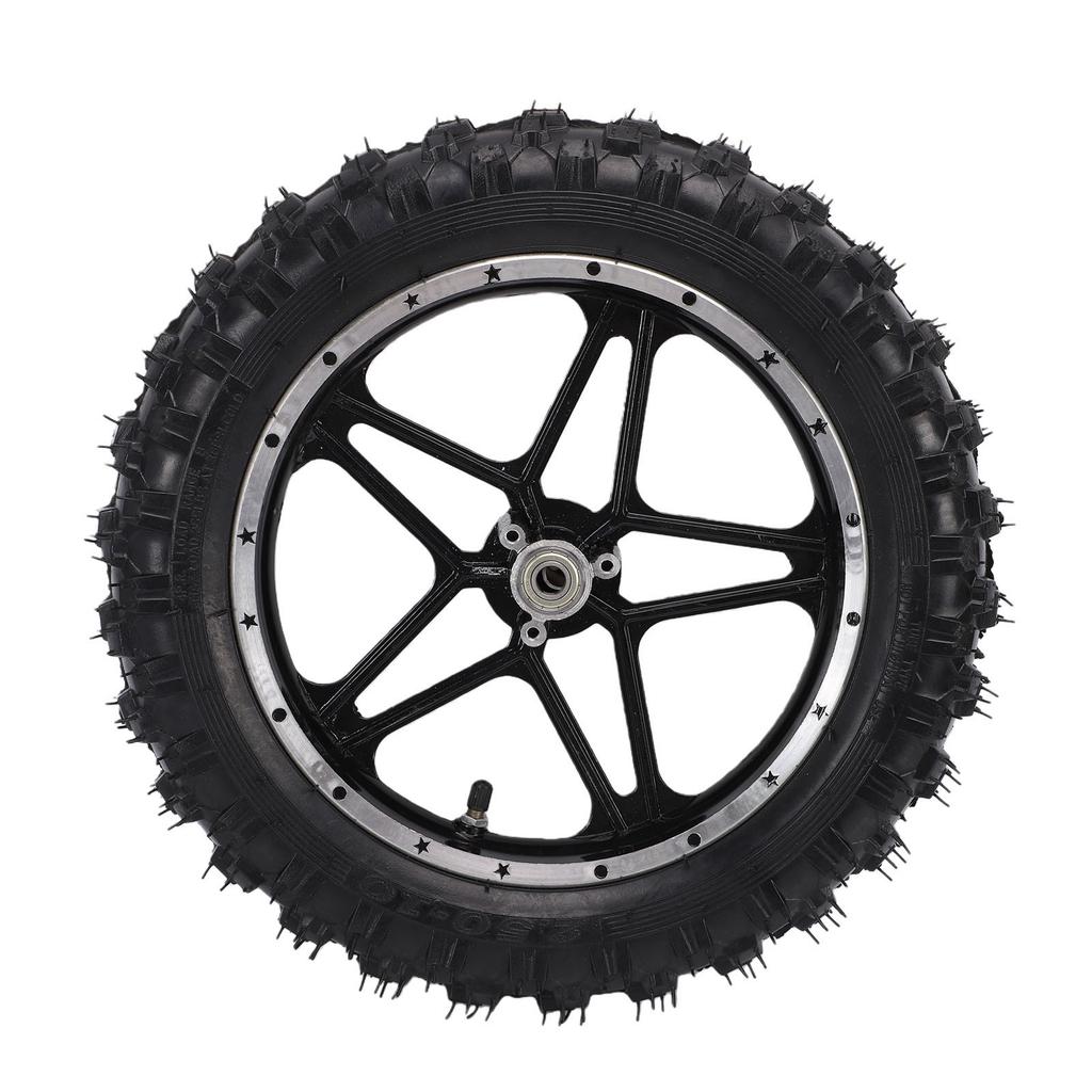 Wheel Rim Tire Assembly 10 Inch 12mm Shaft 2.50 10 Dirt Bike Wheel Tire Assembly for Mini Pocket Rear