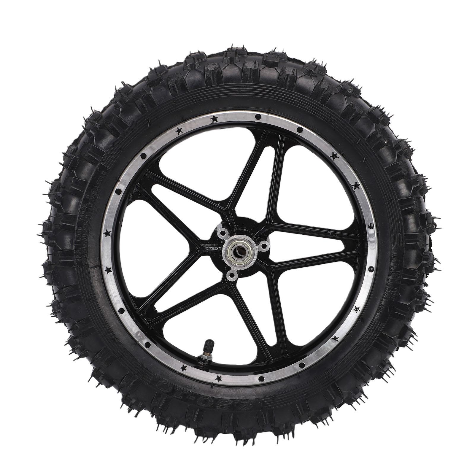 Tomtop Jms Wheel Rim Tire Assembly 10 Inch 12Mm Shaft 2.50 10 Dirt Bike Wheel Tire Assembly For Mini Pocket Rear