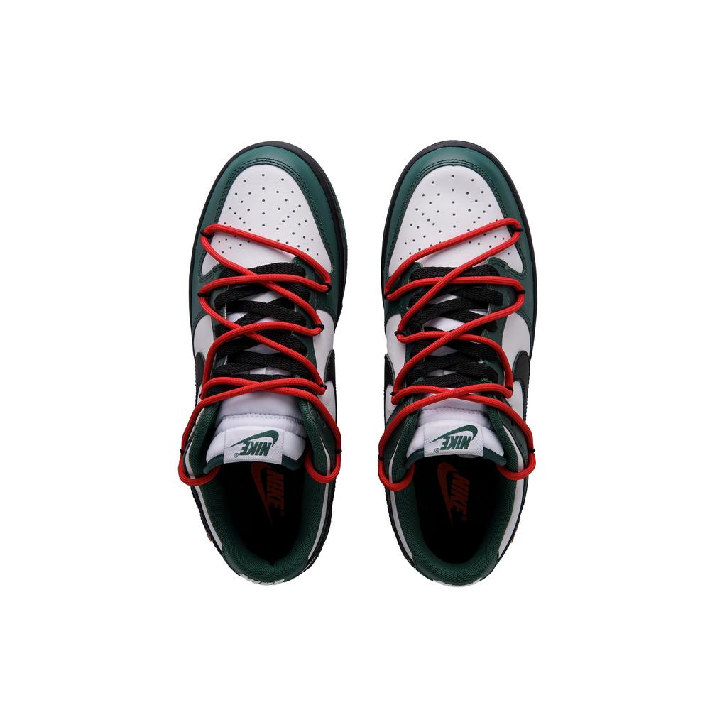 Nike Dunk 'Warning Line' Slip Resistant Cushioning Abrasion Resistant Low top Skateboard Shoes Unisex Green DD1391-101(Team734-)
