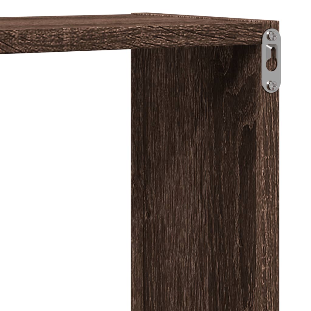 Wall Shelf Brown Oak Look 96 x 18 x 60 cm Engineered Wood