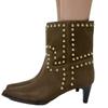 New Large-sized Pointed-toe Rivet Women's for Casual Shoes and Versatile Single Boots