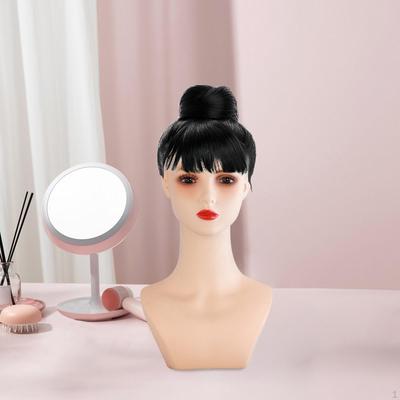 Realistic Female Mannequin Head,with Makeup,Multipurpose,Professional Manikin PVC Head Wig Display
