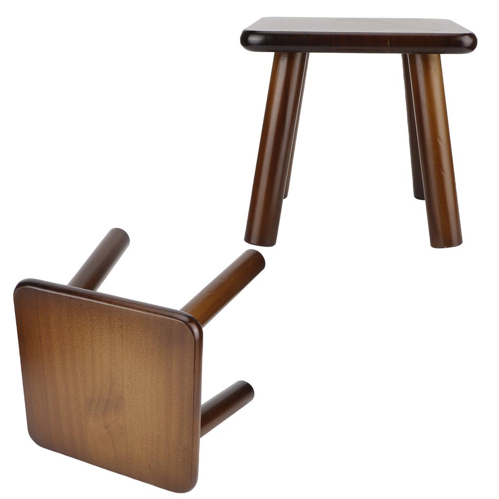 Multi Purpose Household Wood Stools Cute Small Bench Child St Furniture Stool( NutBrown )