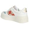 GG Multicolor Embroidery Low Top Stylish Skateboarding Shoes Women's White 670408 AABBW 9068