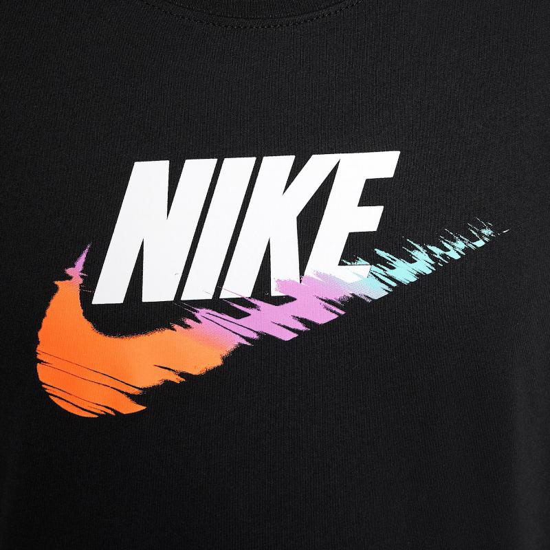 Nike Sportswear T-Shirt Fashion Soft Casual Short Sleeve Kids Tops Black HM5854-010