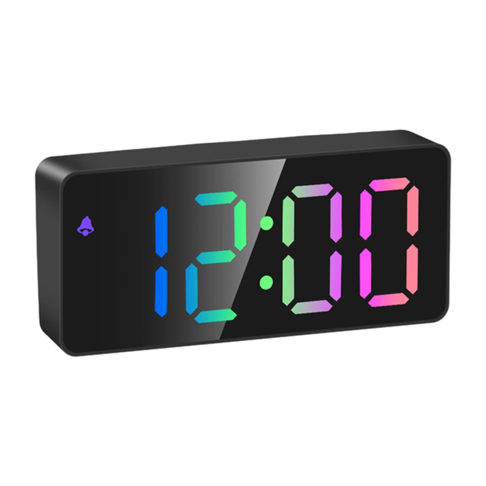 

Будильник для детской спальни, маленькие цифровые часы, настольные, температура, дата, подсветка, 3 регулируемых уровня громкости