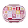 MIKI HOUSE Lunch and Rabbit Made In Microwave and Dishwasher Suitable for Boys and Pink Box, 360ml, Logo, Bear, Design, Japan, Safe, Girls, Baby,