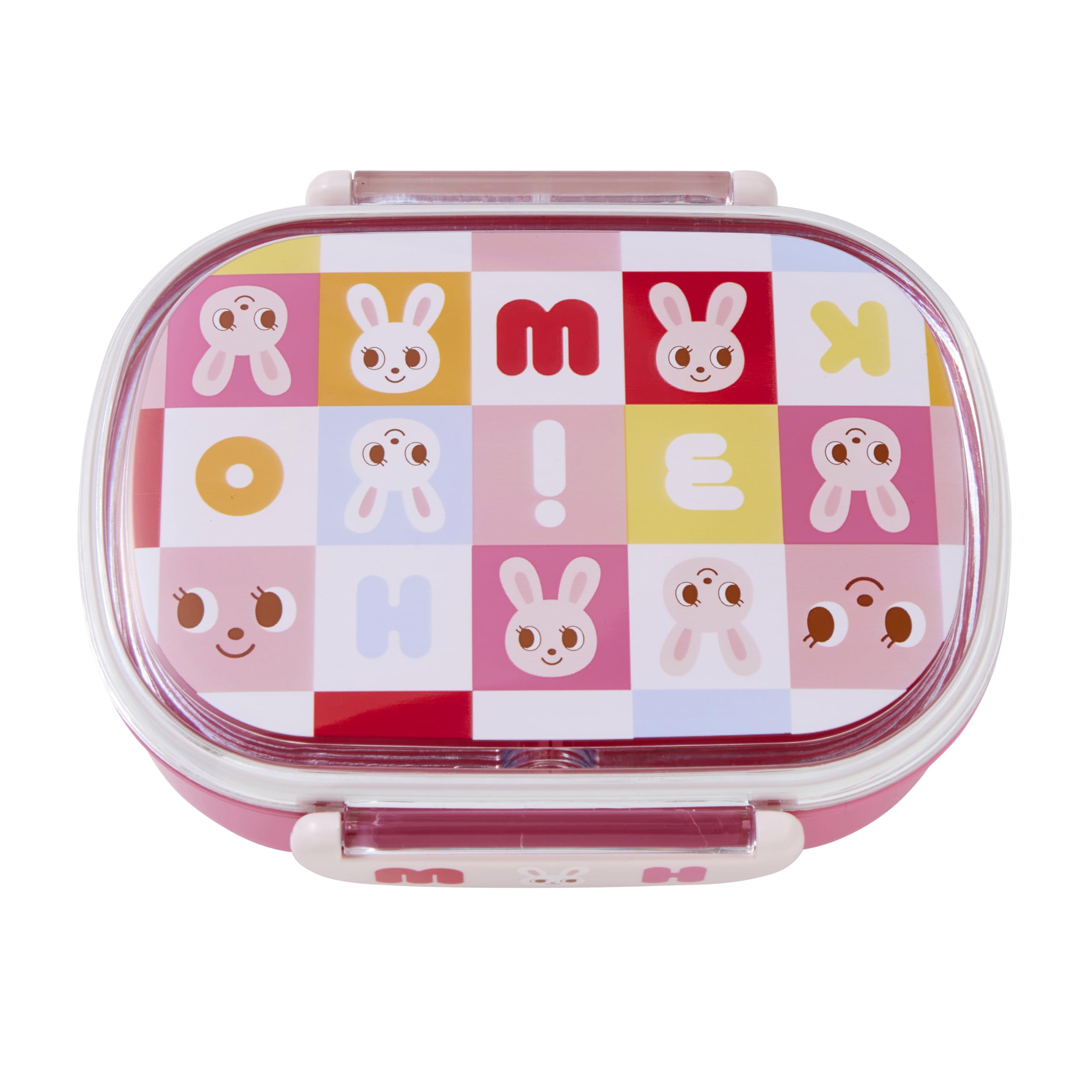 

Lunch Box 360ml Bento Box Logo Bear Rabbit Made in Japan Microwave Safe Dishwasher Safe Boys Girls Baby Kids Kindergarten Nursery School Clothing розовый